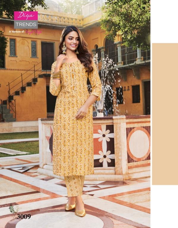 Goldy Vol 3 By Diya Trends Fancy Kurti With Bottom Collection